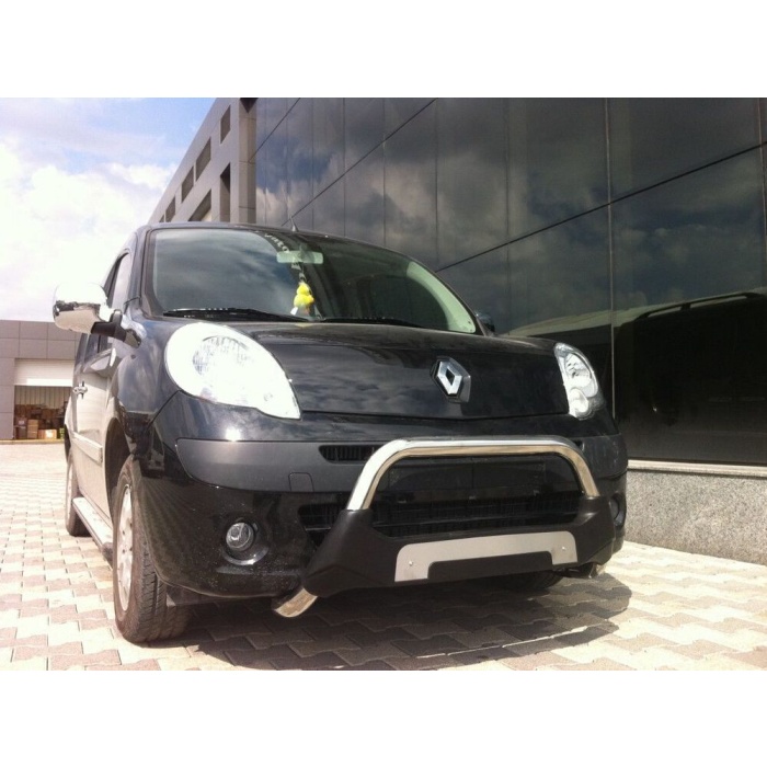 Bullbar fata Renault KANGOO [08-Prezent] - ARP AMAZON, Negru - Chrome - imagine 2
