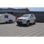 BullBar fata Suzuki Grand Vitara 5usi 06-09 - ARP AMAZON, Negru - Chrome - imagine 3