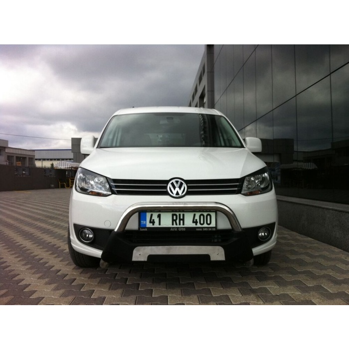BullBar fata Volkswagen Caddy SWB 11-Prezent - ARP AMAZON, Negru - Chrome - imagine 4