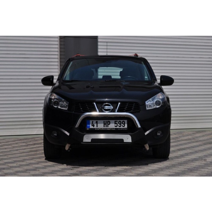 BullBar fata Nissan Qashqai DCI 07-13 - ARP AMAZON, Negru - Chrome - imagine 2
