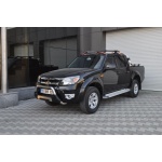 Bullbar fata Ford RANGER [06-11] - ARP AMAZON, Negru - Chrome - imagine 2