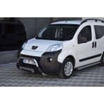 Bullbar fata Peugeot BIPPER [08-Prezent] - ARP AMAZON, Negru - Chrome - imagine 2