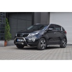 Bullbar fata Kia SPORTAGE [10-15] - ARP AMAZON, Negru - Chrome - imagine 2