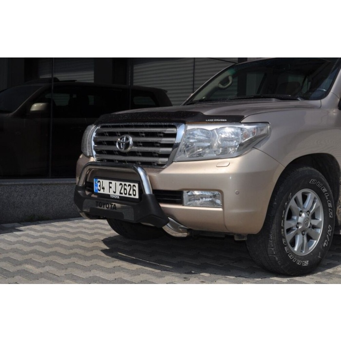 Bullbar fata Toyota LAND CRUISER V8 [08-Prezent] - ARP AMAZON, Negru - Chrome - imagine 3
