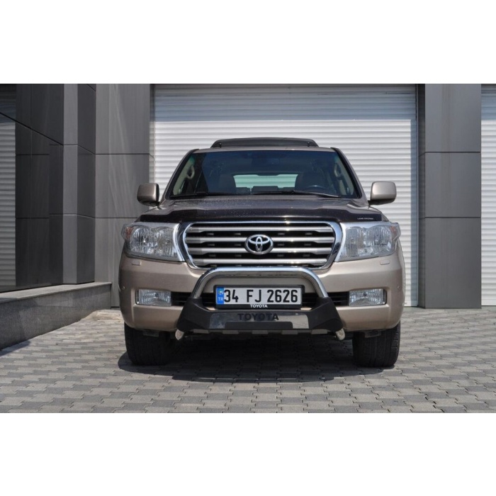 Bullbar fata Toyota LAND CRUISER V8 [08-Prezent] - ARP AMAZON, Negru - Chrome - imagine 4