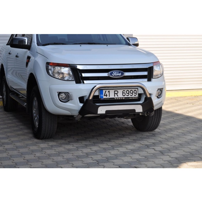 BullBar fata Ford Ranger 12-13 - ARP AMAZON, Negru - Chrome - imagine 3