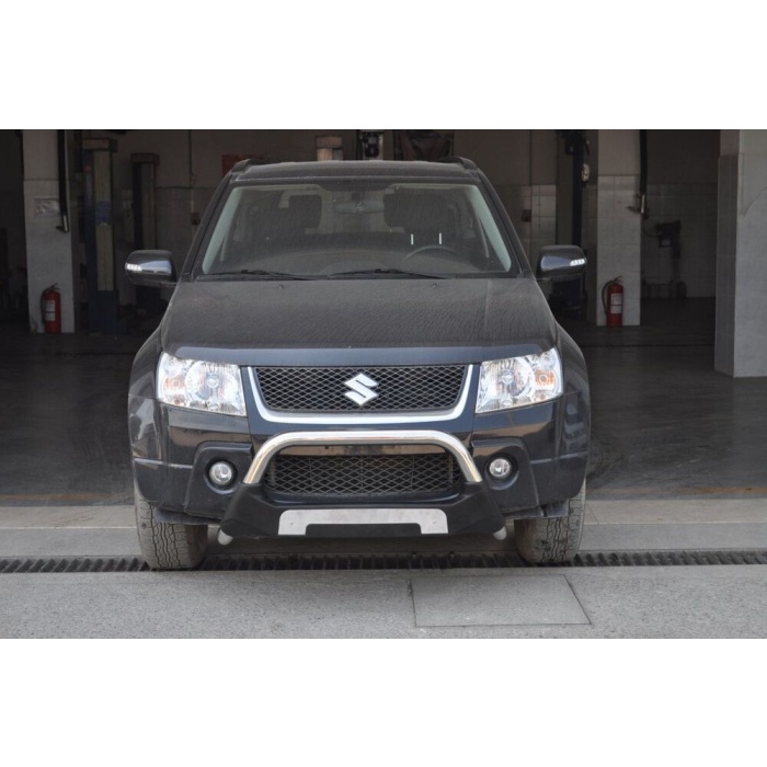 BullBar fata Suzuki Grand Vitara 5usi 10-Prezent - ARP AMAZON, Negru - Chrome - imagine 3