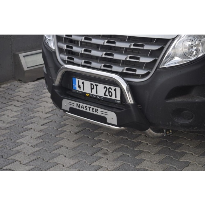 BullBar fata Opel Movano SWB 10-Prezent - ARP AMAZON, Negru - Chrome - imagine 4