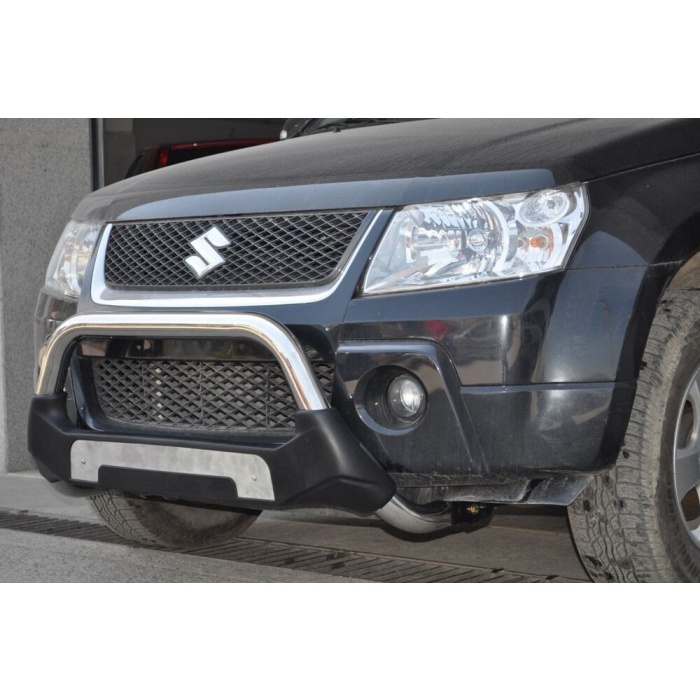 BullBar fata Suzuki Grand Vitara 5usi 10-Prezent - ARP AMAZON, Negru - Chrome - imagine 6