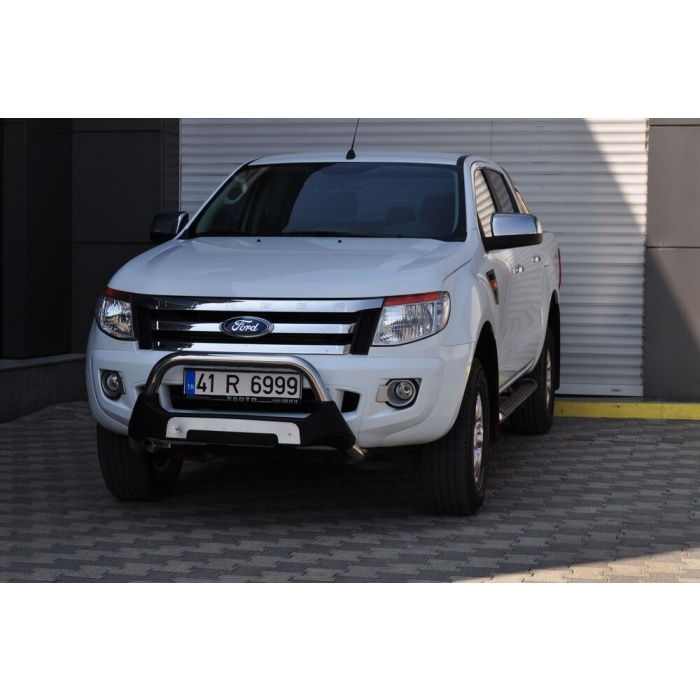BullBar fata Ford Ranger 12-13 - ARP AMAZON, Negru - Chrome - imagine 5