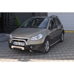 Bullbar fata Fiat SEDICI [06-14] - ARP AMAZON, Negru - Chrome - imagine 2
