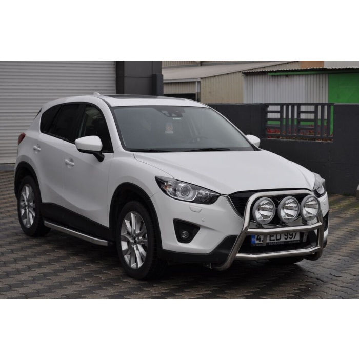 Bullbar fata Mazda CX5 [12-Prezent] - ARP KUNGSBACKA, Chrome, cu suporti pentru LEDbar-uri sau Proiectoare - imagine 6