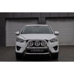 Bullbar fata Mazda CX5 [12-Prezent] - ARP KUNGSBACKA, Chrome, cu suporti pentru LEDbar-uri sau Proiectoare - imagine 3