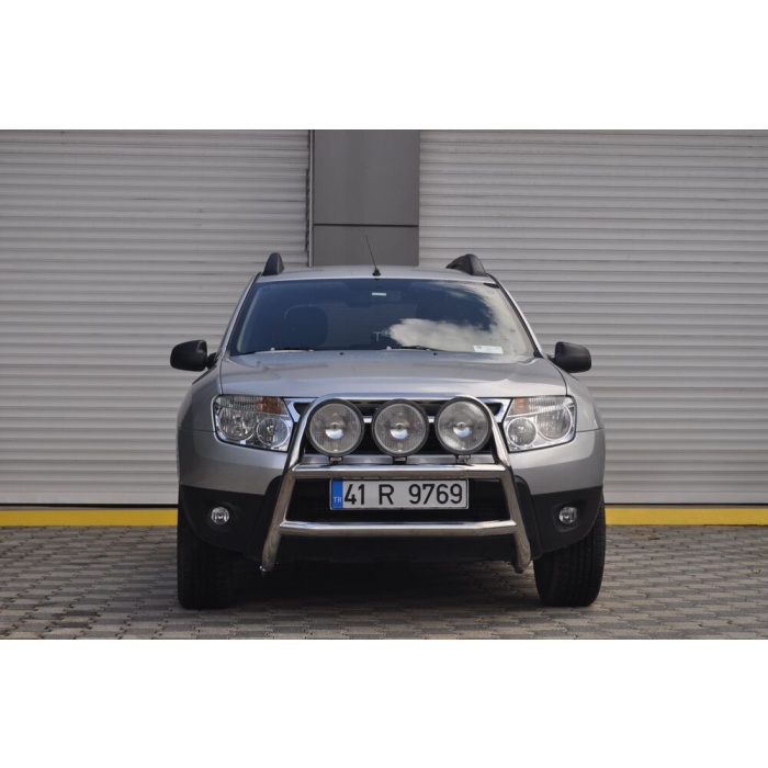Bullbar fata Dacia DUSTER [13-Prezent] - ARP KUNGSBACKA, Chrome, cu suporti pentru LEDbar-uri sau Proiectoare - imagine 4