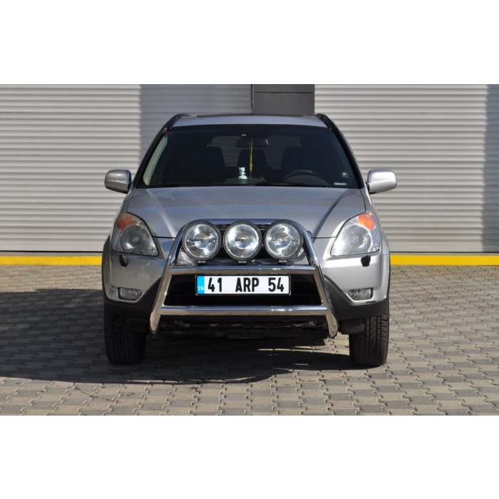 Bullbar fata Honda CRV [02-07] - ARP KUNGSBACKA, Chrome, cu suporti pentru LEDbar-uri sau Proiectoare - imagine 4