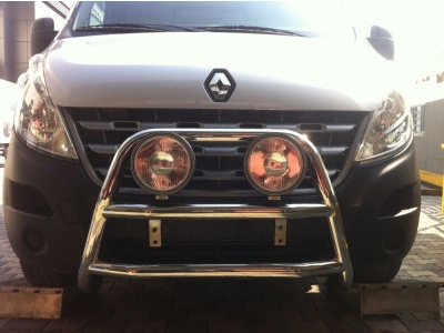 BullBar fata Opel Movano (SWB) 10-Prezent - ARP KUNGSBACKA, Chrome, cu suporti pentru LEDbar-uri sau Proiectoare - imagine 6