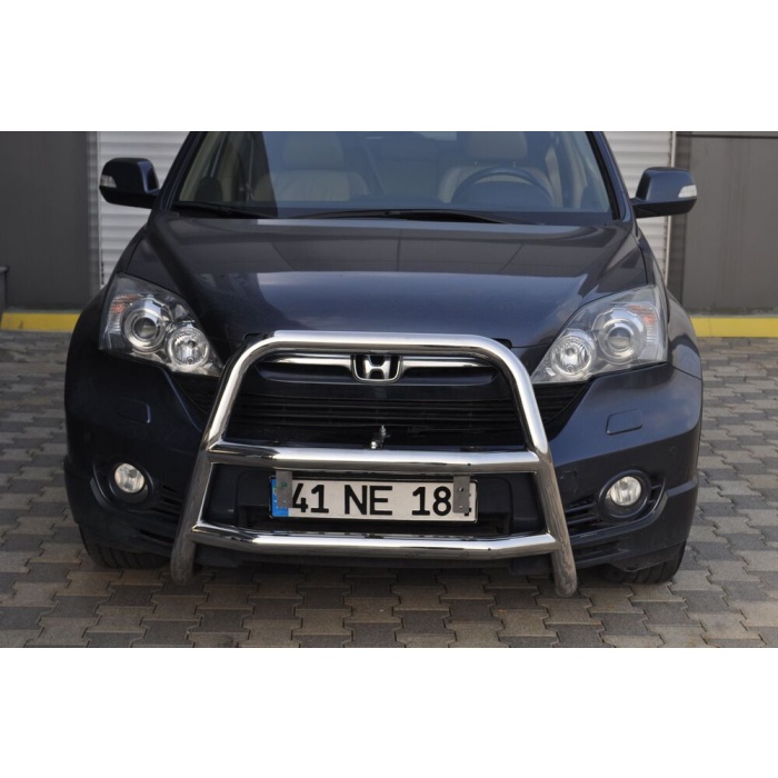 Bullbar fata Honda CRV [08-11 - ARP KUNGSBACKA, Chrome, cu suporti pentru LEDbar-uri sau Proiectoare - imagine 2