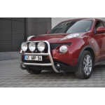 Bullbar fata Nissan JUKE [10-Prezent] - ARP KUNGSBACKA, Chrome, cu suporti pentru LEDbar-uri sau Proiectoare