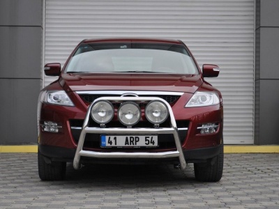 Bullbar fata Mazda CX9 07-12 - ARP KUNGSBACKA, Chrome, cu suporti pentru LEDbar-uri sau Proiectoare - imagine 4