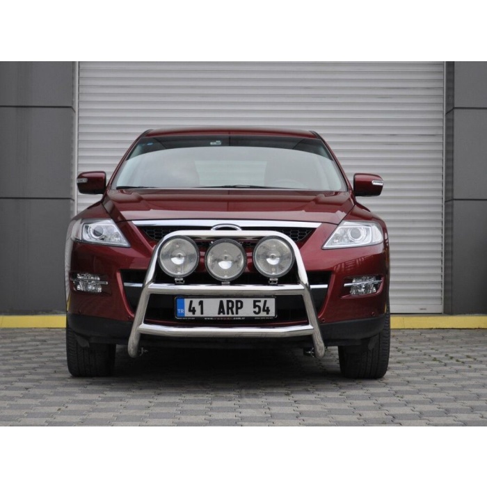 Bullbar fata Mazda CX9 07-12 - ARP KUNGSBACKA, Chrome, cu suporti pentru LEDbar-uri sau Proiectoare - imagine 4