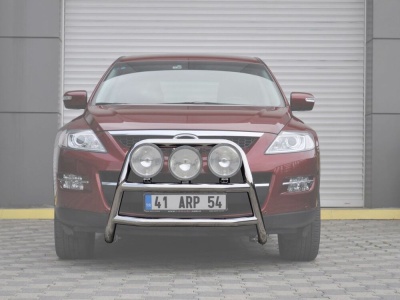 Bullbar fata Mazda CX9 07-12 - ARP KUNGSBACKA, Chrome, cu suporti pentru LEDbar-uri sau Proiectoare - imagine 3