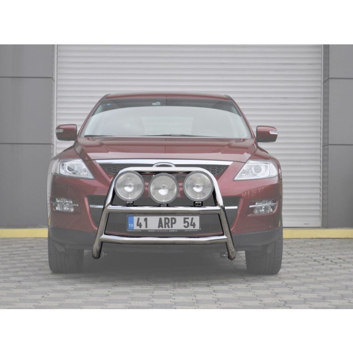 Bullbar fata Mazda CX9 07-12 - ARP KUNGSBACKA, Chrome, cu suporti pentru LEDbar-uri sau Proiectoare - imagine 3