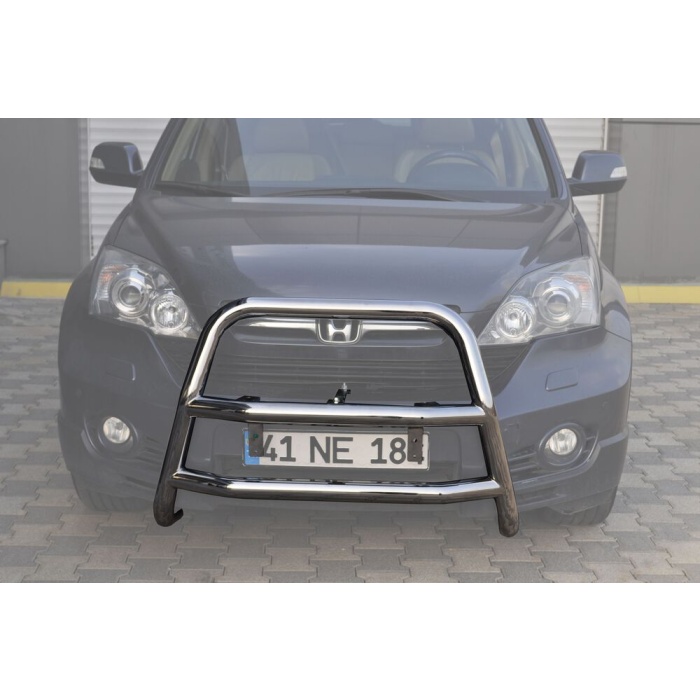 Bullbar fata Honda CRV [08-11 - ARP KUNGSBACKA, Chrome, cu suporti pentru LEDbar-uri sau Proiectoare - imagine 3