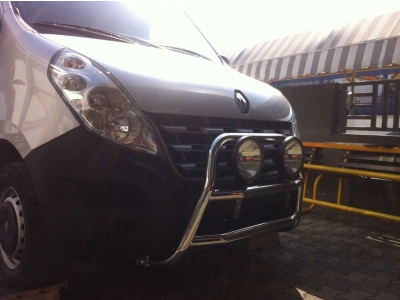 BullBar fata Opel Movano (SWB) 10-Prezent - ARP KUNGSBACKA, Chrome, cu suporti pentru LEDbar-uri sau Proiectoare - imagine 8