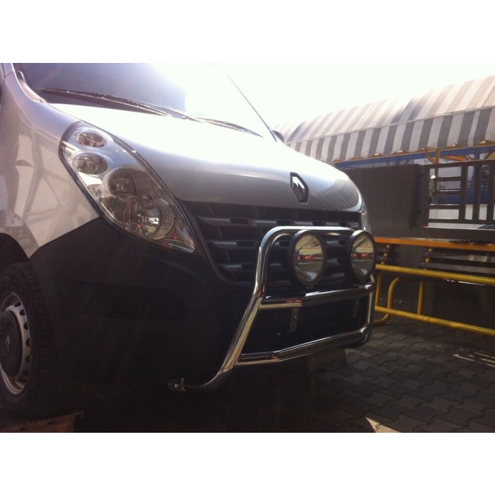 BullBar fata Opel Movano (SWB) 10-Prezent - ARP KUNGSBACKA, Chrome, cu suporti pentru LEDbar-uri sau Proiectoare - imagine 8