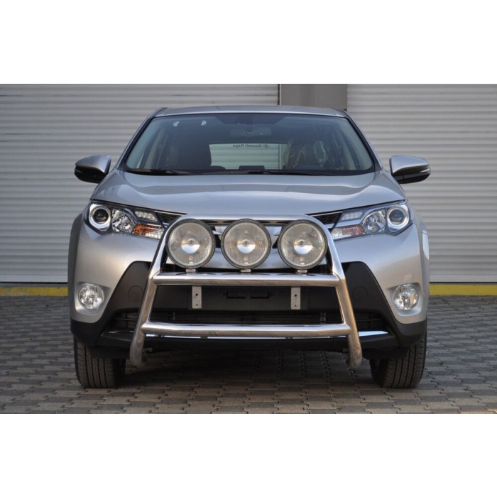 Bullbar fata Toyota RAV 4 [13-15] - ARP KUNGSBACKA, Chrome, cu suporti pentru LEDbar-uri sau Proiectoare - imagine 3