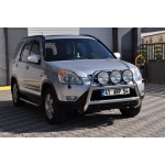 Bullbar fata Honda CRV [02-07] - ARP KUNGSBACKA, Chrome, cu suporti pentru LEDbar-uri sau Proiectoare - imagine 2
