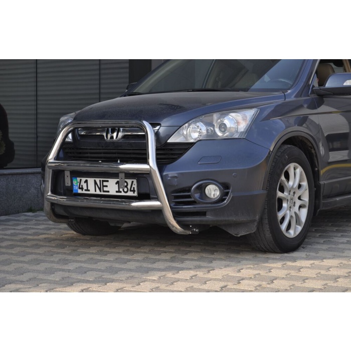 Bullbar fata Honda CRV [08-11 - ARP KUNGSBACKA, Chrome, cu suporti pentru LEDbar-uri sau Proiectoare - imagine 4