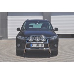 Bullbar fata Volkswagen TIGUAN [12-Prezent] - ARP KUNGSBACKA, Chrome, cu suporti pentru LEDbar-uri sau Proiectoare - imagine 2