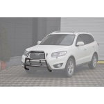Bullbar fata Hyundai SANTA FE [07-12] - ARP KUNGSBACKA, Chrome, cu suporti pentru LEDbar-uri sau Proiectoare