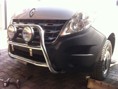 BullBar fata Opel Movano (SWB) 10-Prezent - ARP KUNGSBACKA, Chrome, cu suporti pentru LEDbar-uri sau Proiectoare - imagine 5