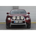 Bullbar fata Nissan JUKE [10-Prezent] - ARP KUNGSBACKA, Chrome, cu suporti pentru LEDbar-uri sau Proiectoare - imagine 6