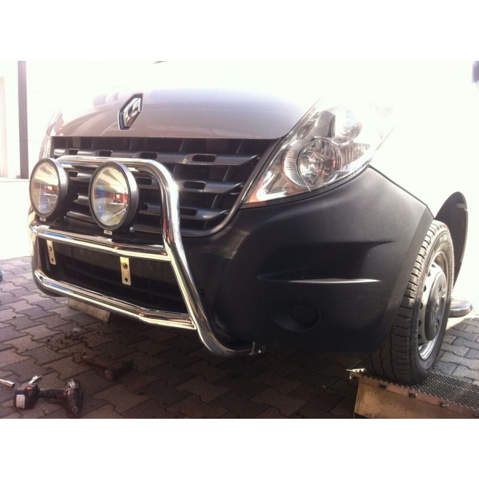 BullBar fata Opel Movano (SWB) 10-Prezent - ARP KUNGSBACKA, Chrome, cu suporti pentru LEDbar-uri sau Proiectoare - imagine 5