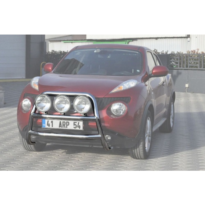 Bullbar fata Nissan JUKE [10-Prezent] - ARP KUNGSBACKA, Chrome, cu suporti pentru LEDbar-uri sau Proiectoare - imagine 2