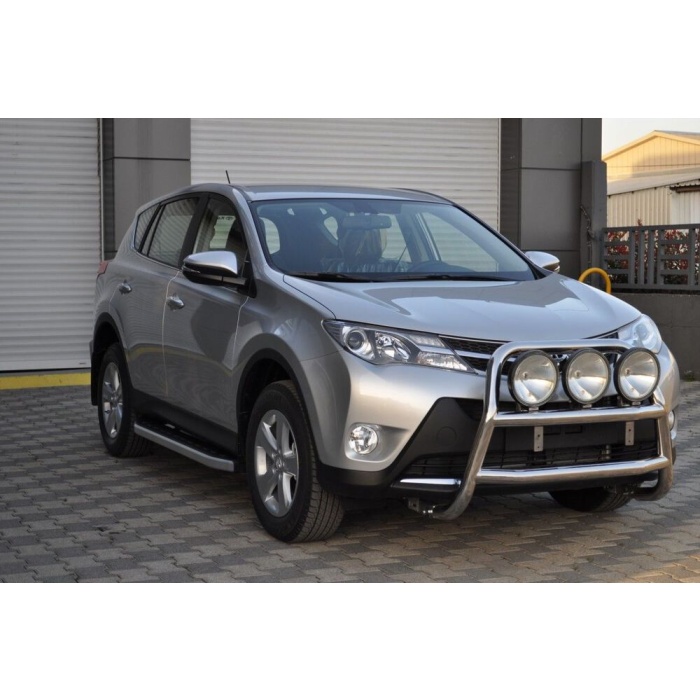 Bullbar fata Toyota RAV 4 [13-15] - ARP KUNGSBACKA, Chrome, cu suporti pentru LEDbar-uri sau Proiectoare - imagine 2