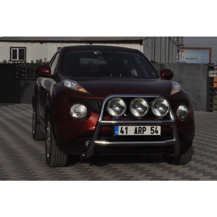 Bullbar fata Nissan JUKE [10-Prezent] - ARP KUNGSBACKA, Chrome, cu suporti pentru LEDbar-uri sau Proiectoare - imagine 5