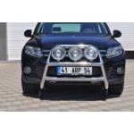 Bullbar fata Volkswagen TIGUAN [12-Prezent] - ARP KUNGSBACKA, Chrome, cu suporti pentru LEDbar-uri sau Proiectoare - imagine 6