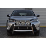 Bullbar fata Toyota RAV 4 [13-15] - ARP KUNGSBACKA, Chrome, cu suporti pentru LEDbar-uri sau Proiectoare