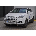 Bullbar fata Hyundai IX35 [10-14] - ARP KUNGSBACKA, Chrome, cu suporti pentru LEDbar-uri sau Proiectoare - imagine 5