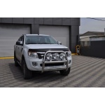 BullBar fata Ford Ranger 12-13 - ARP KUNGSBACKA, Chrome, cu suporti pentru LEDbar-uri sau Proiectoare - imagine 4