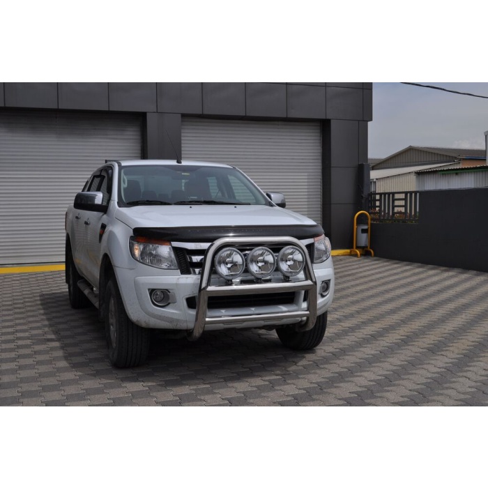 BullBar fata Ford Ranger 12-13 - ARP KUNGSBACKA, Chrome, cu suporti pentru LEDbar-uri sau Proiectoare - imagine 4