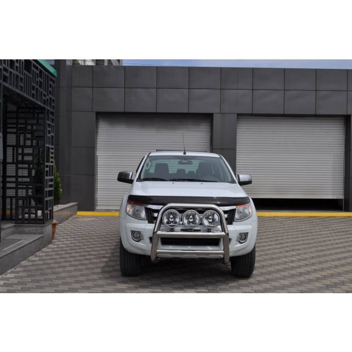 BullBar fata Ford Ranger 12-13 - ARP KUNGSBACKA, Chrome, cu suporti pentru LEDbar-uri sau Proiectoare - imagine 3