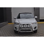 Bullbar fata Mitsubishi ASX [10-12] - ARP KUNGSBACKA, Chrome, cu suporti pentru LEDbar-uri sau Proiectoare - imagine 5