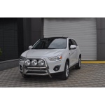 Bullbar fata Mitsubishi ASX [10-12] - ARP KUNGSBACKA, Chrome, cu suporti pentru LEDbar-uri sau Proiectoare - imagine 3