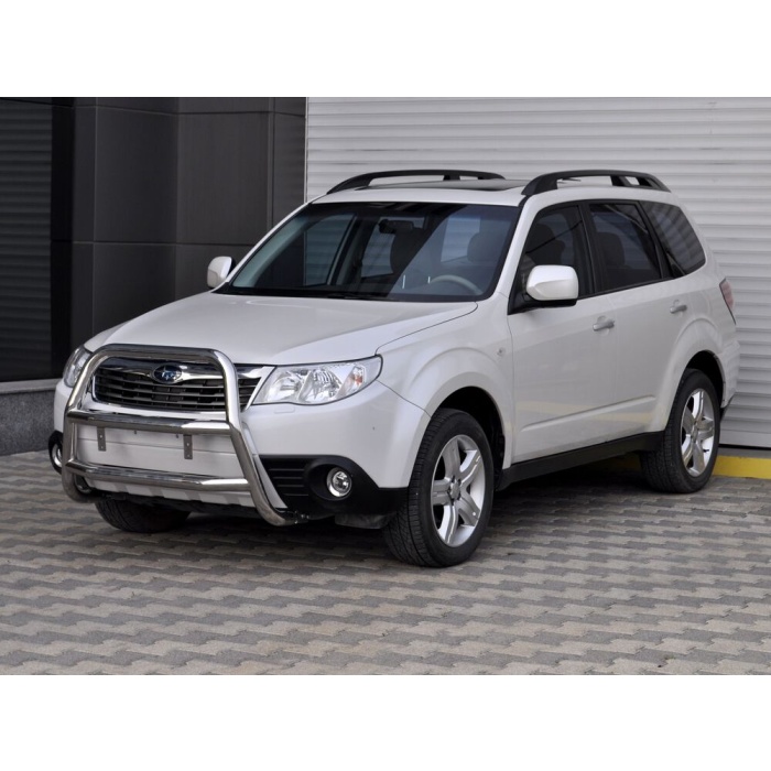 Bullbar fata Subaru FORESTER [08-12] - ARP KUNGSBACKA, Chrome, cu suporti pentru LEDbar-uri sau Proiectoare - imagine 3