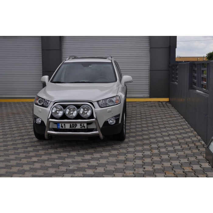 BullBar fata Chevrolet Captiva 12-Prezent - ARP KUNGSBACKA, Chrome, cu suporti pentru LEDbar-uri sau Proiectoare - imagine 4